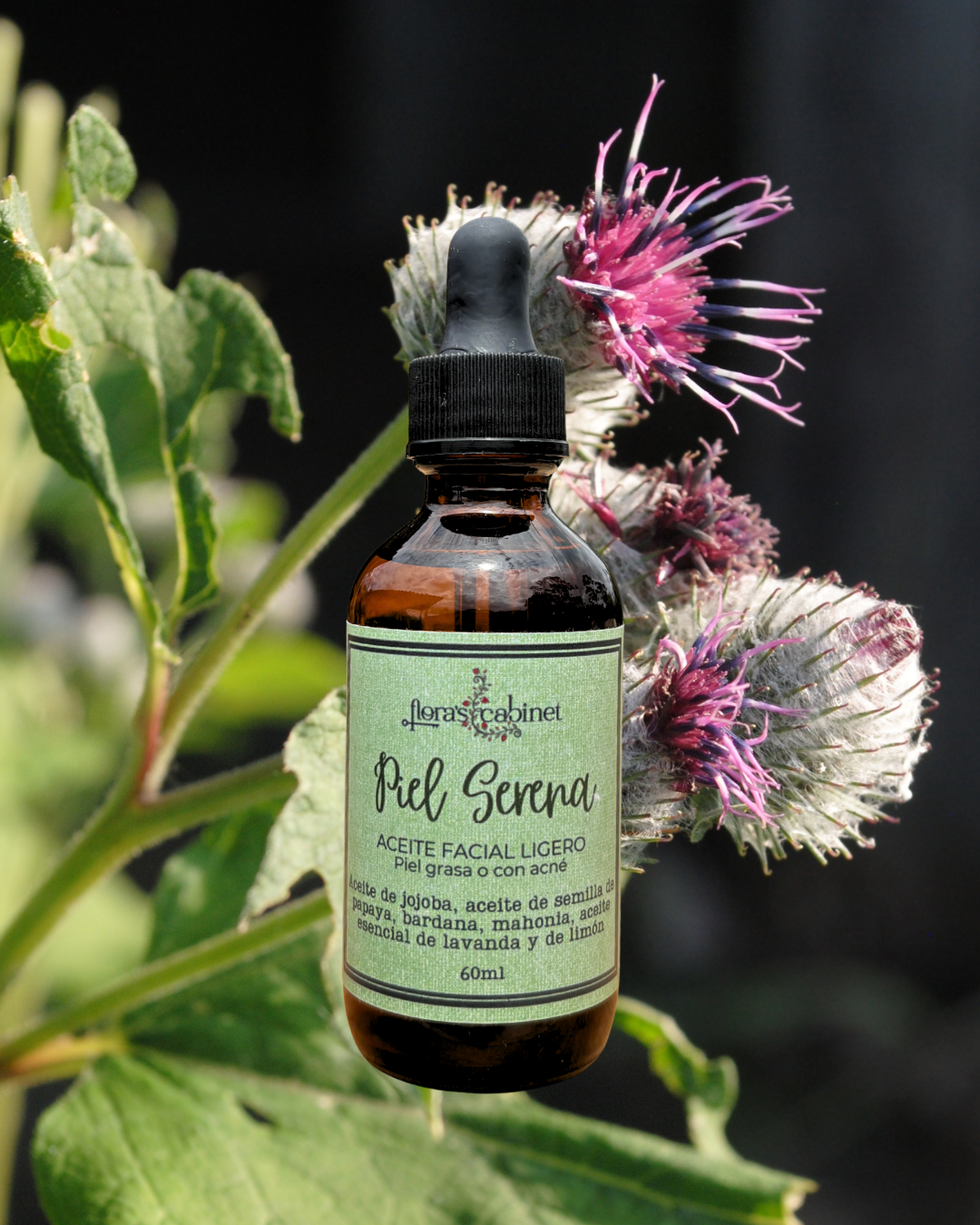 Piel serena. Aceite facial ligero