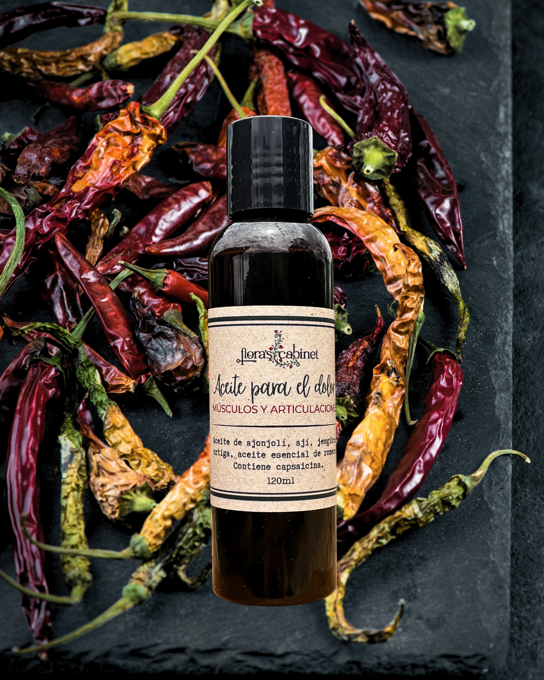 Aceite para el dolor. Músculos y articulaciones